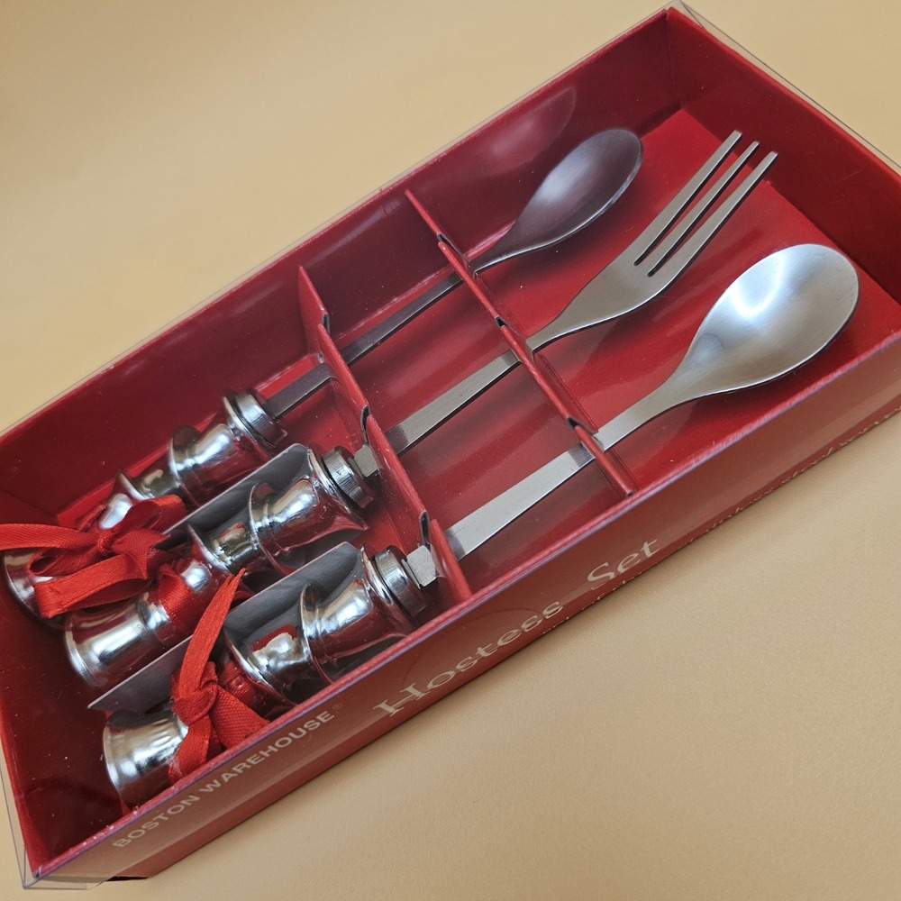 Boston Warehouse Hostess Set Set of Three Stainless Steel Servers Model 04181 - Picture 8 of 11